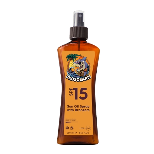 Prosolaris SPF15 Sun Oil w/ bronzers - Professional range sunscreen