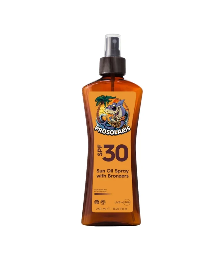 Prosolaris SPF30 Sun Oil w/ bronzers - Professional range sunscreen prosolaris