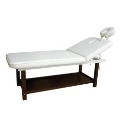 Table de spa Weelko à deux sections avec rangement et tête multipositions - Weelko - Tables de massage spa