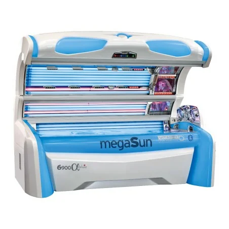 Megasun 6900 Alpha Deluxe Solário com Boosters de Colágeno Rubin - Megasun Solarium - Megasun