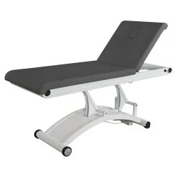 Weelko Black Electric Massage Table - Adjustable Height & Backrest - Electric Treatment Beds - Weelko