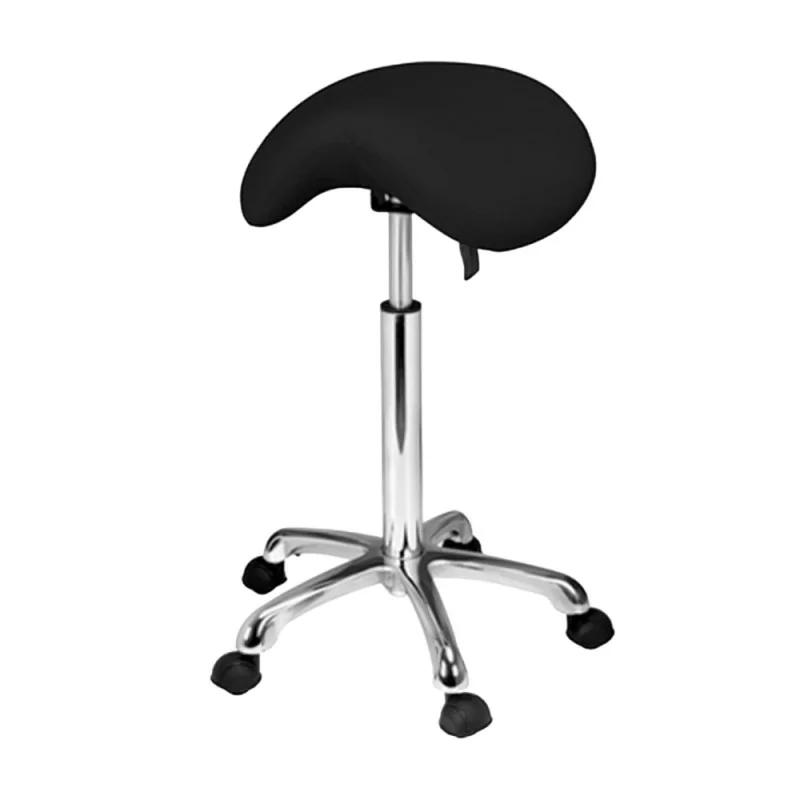 Weelko Diavolo Black Ergonomic Saddle Stool, Adjustable Height - Stools - Weelko