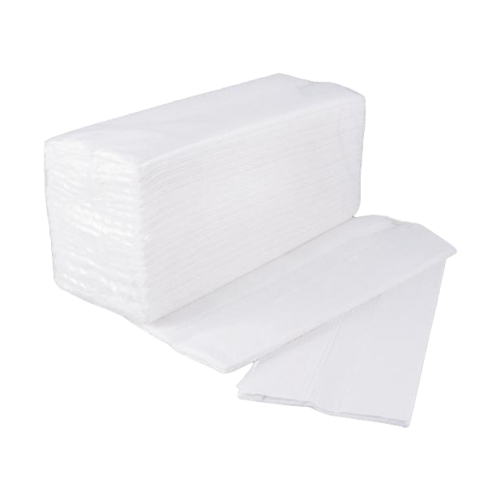 Toalhas Tissue Estampadas ZIG-ZAG, para dispensador, Caixa com 20 embalagens de 150 unidades