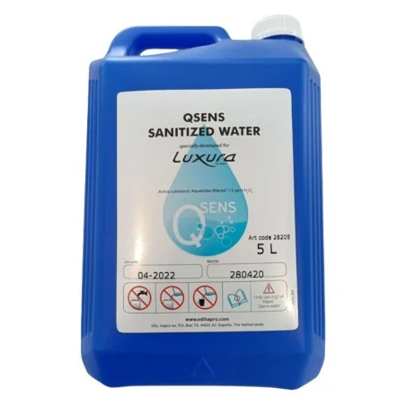 QSENS SANITIZED WATER 5L - Luxura Eau désinfectée pour solarium - - Aquafresh et Arôme