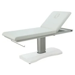 Table de massage multifonctionnelle blanche Hern Weelko avec moteur et porte-rouleaux - Weelko - Tables de massage