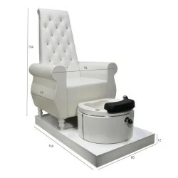 I-medStetic Premium Queen Pedicure Chair with Foot Basin - Pedicure chairs and bathtubs - I-medStetic Premium