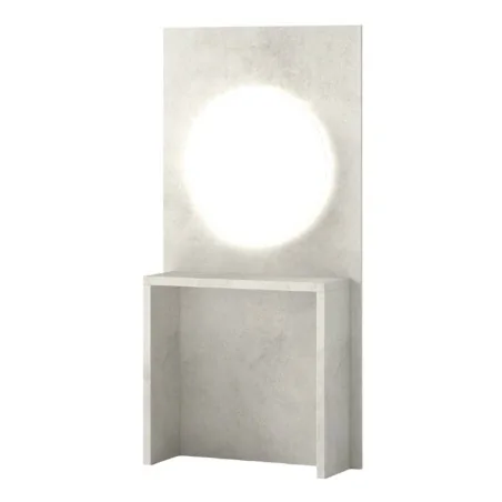 i-Medstetic Modern Vanity with Circular LED Mirror, customizable in 8 colors. - Hairdressers - i-Medstetic