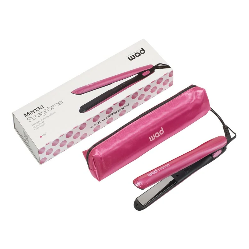 Weelko Mensa Pink Hair Straightener: Compact, ergonomic, and professional. - Hair iron - Weelko