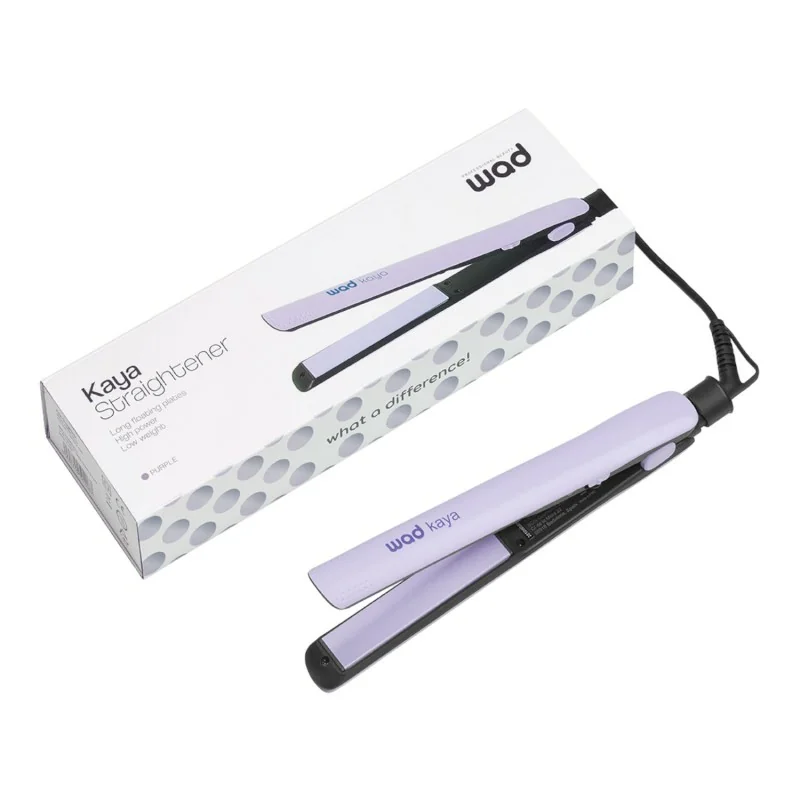 Kaya Purple Hair Straightener by Weelko: Compact, ergonomic, ceramic plates. - Hair iron - Weelko