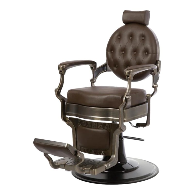 Weelko Vintage Bronze Barber Chair: Ultimate Comfort and Style  - Barber chairs - Weelko