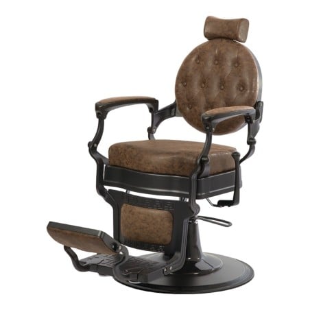 Buzz Black Barber Chair by Weelko: Tradition and Comfort  - Barber chairs - Weelko