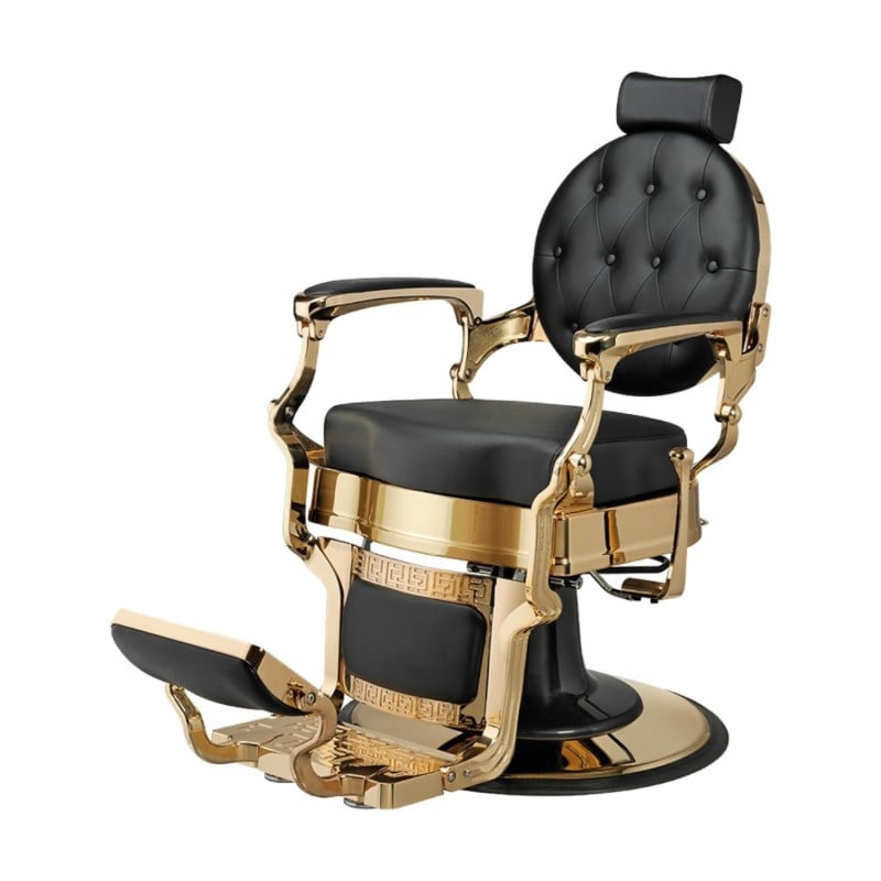 Buzz Gold Black Weelko Barber Chair  - Barber chairs - Weelko