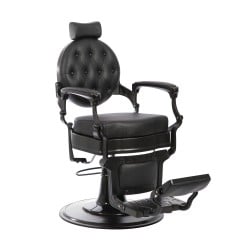 Chaise de Barbier Vintage Buzz Black Noir Weelko - Weelko - Fauteuils de barbier