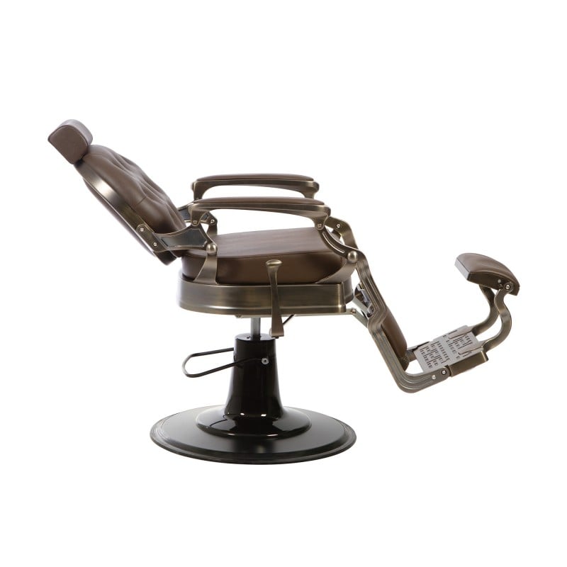 Buzz Bronze Brown Barber Chair by Weelko - Elegance and Tradition  - Barber chairs - Weelko