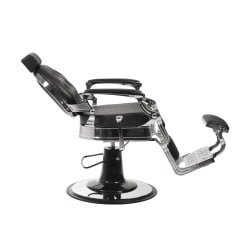 Black and Silver Buzz Barber Chair by Weelko.  - Barber chairs - Weelko