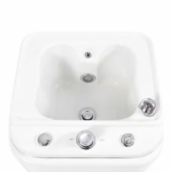 Weelko Bath SPA Meta: Bain à remous avec LED et douche ajustable - Weelko - Chaises de pédicure et baignoires