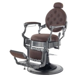 i-Medstetic Prestige Brown Barber Chair - Elegance and Comfort  - Barber chairs - i-Medstetic