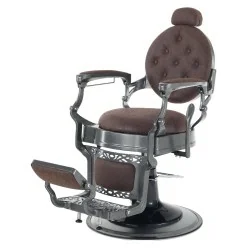 i-Medstetic Prestige Brown Barber Chair - Elegance and Comfort - Barber chairs - i-Medstetic