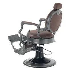 i-Medstetic Prestige Brown Barber Chair - Elegance and Comfort - Barber chairs - i-Medstetic