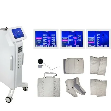 Presoterapia Digital 3 em 1 Premium i-Medstetic com Eletroestimulação e Sauna - Equipamento estético - i-Medstetic