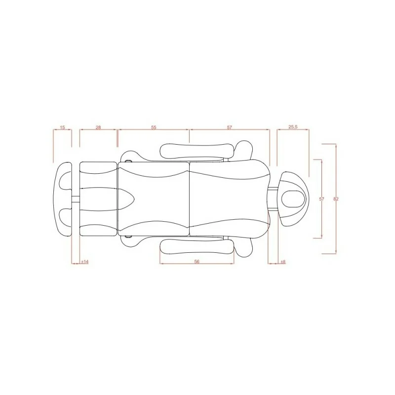 Weelko Supreme Plus 3-Motoren Elektrische Kosmetikliege, drehbar 240° - Weelko - Elektrische Liegen