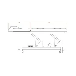 Maca Elétrica de Massagem 2 Corpos 1 Motor - Weelko - Macas elétricas - Weelko