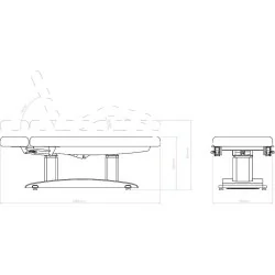 Weelko Mesa SPA 4 Motores Marrom - Conforto e Sofisticação - Macas elétricas - Weelko