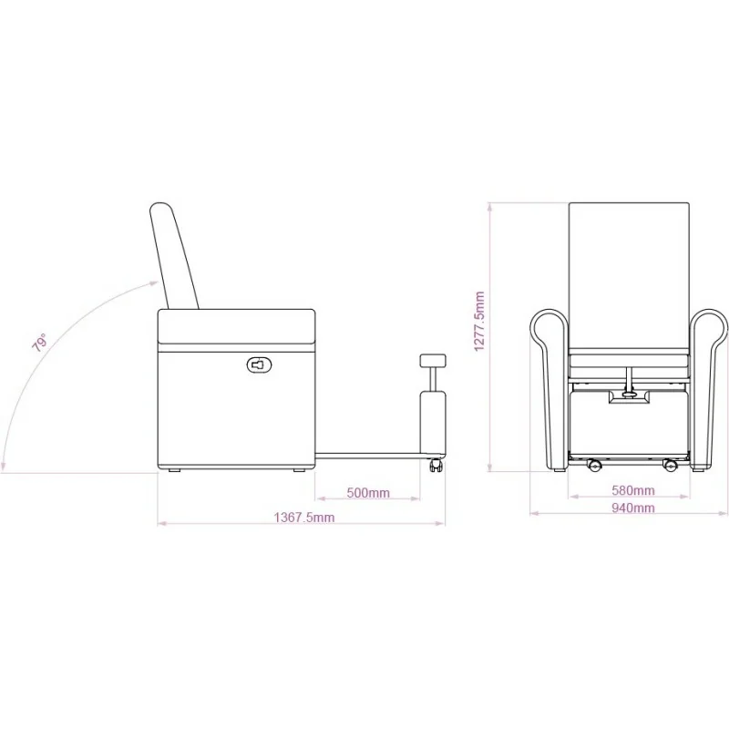 Lumina Multifunctional SPA Pedicure Chair White - Weelko - SPA treatment beds - Weelko