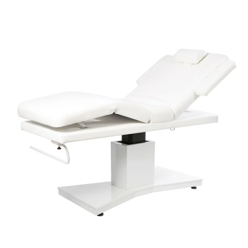 i-Medstetic Bere Electric Massage Table with Three Motors and PU White Upholstery - SPA treatment beds - i-Medstetic