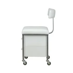 Plus Pedicure Stool com Encosto - Cadeira Confortável para Pedicure - Fezes -